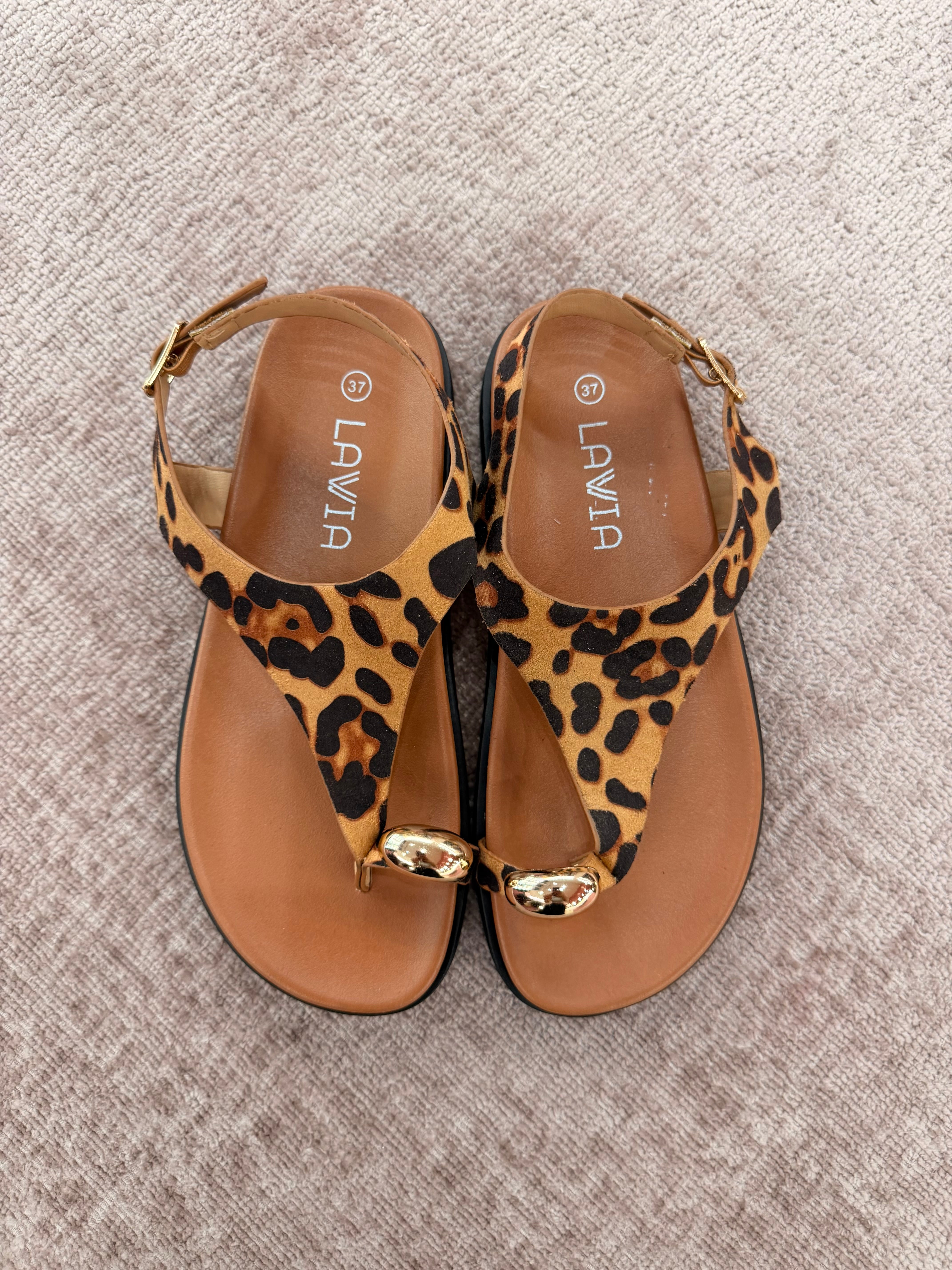 Sandali bassi animalier